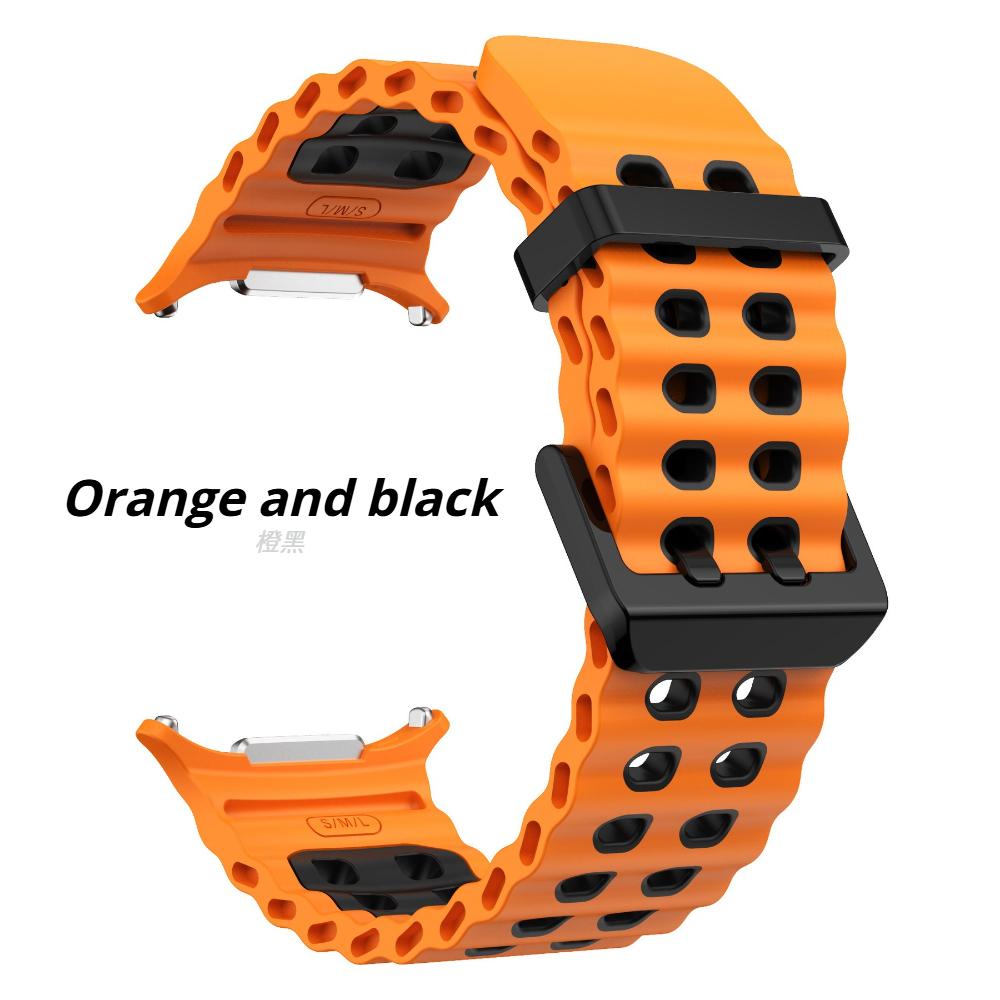 Ocean Silicone Band For Samsung Galaxy Watch Ultra 2 47mm Original Breathable Wristband Correa for Galaxy Watch Ultra 2024/2025/2026 Strap