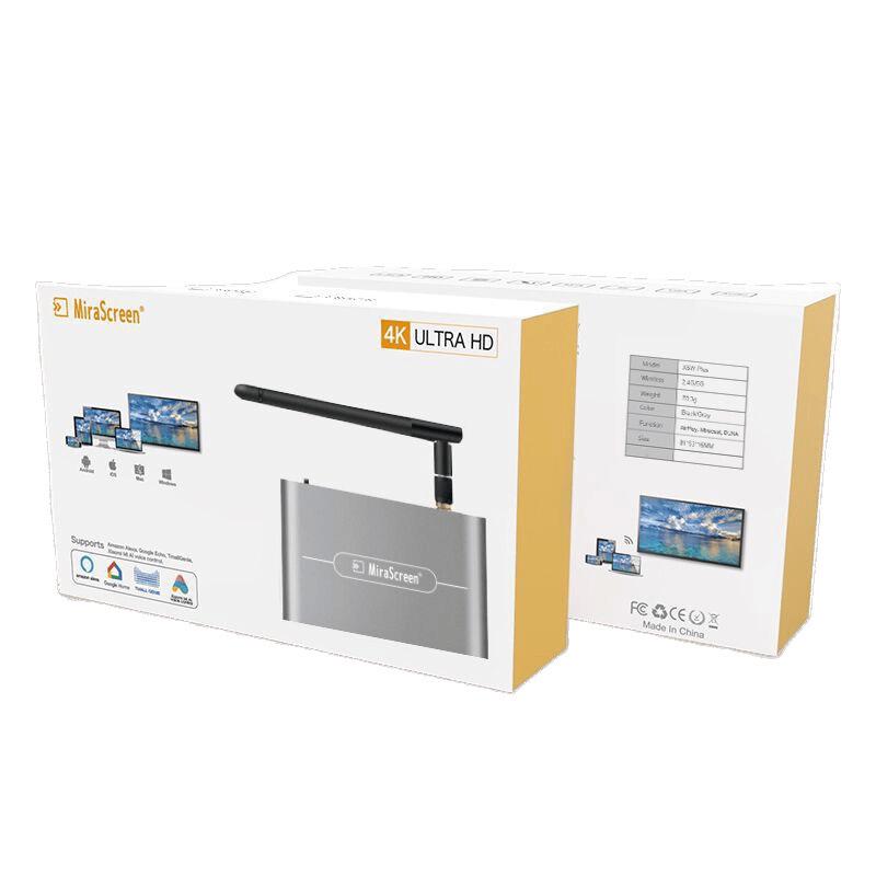 Mirascreen 4K Wireless Screen Mirroring Device for VGA/HD, Compatible with Google/iOS/Android