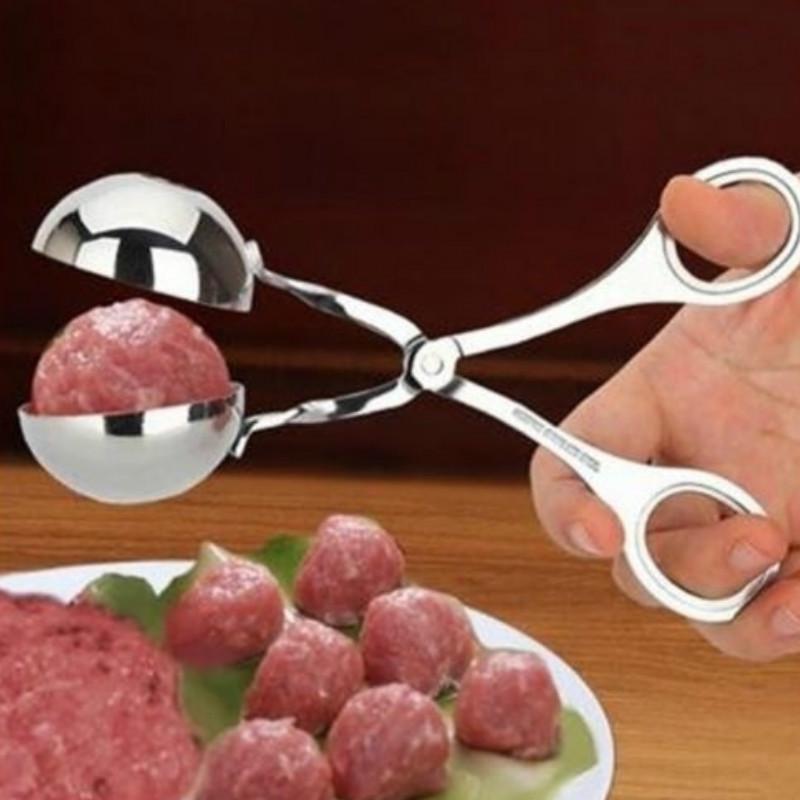 Non Stick Stainless Steel Stuffed Meatball Clip Maker Mold Cooking Kitchen Tool