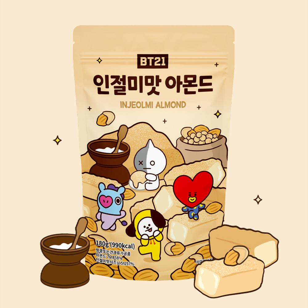 Миндаль со вкусом BT21 (180г)