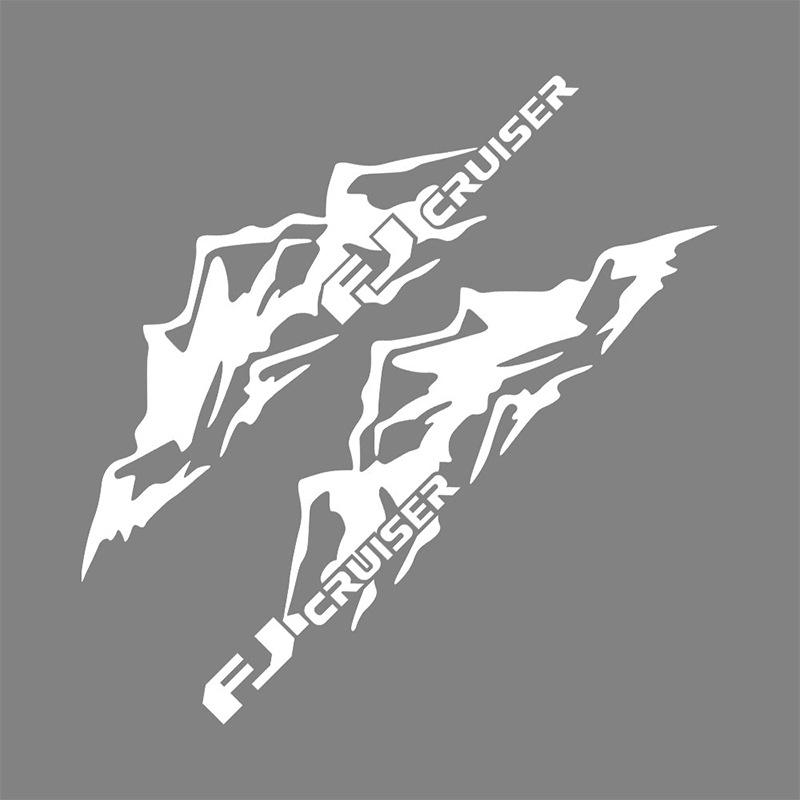 Декоративные наклейки для Toyota Land Cruiser и FJ Cruiser: Наклейки на тело «Снежная гора»