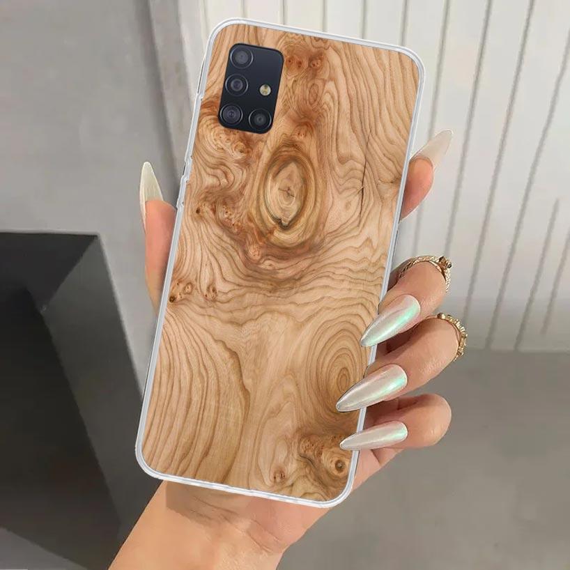 Деревянный узор Чехол для телефона для Samsung Galaxy A52 A32 A22 A12 A02S A50S A30S A10S Note 20 Ultra 10 Plus S10 A31 A20 A71 A72