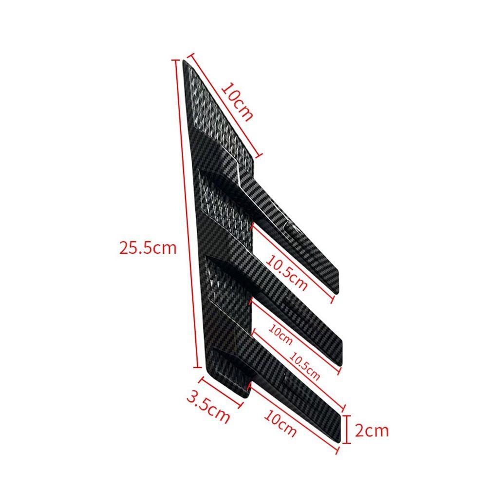 Прочные боковые вентиляционные отверстия-сплиттеры, декоративная накладка на воздушное крыло, отделка, универсальный задний боковой спойлер для автомобиля