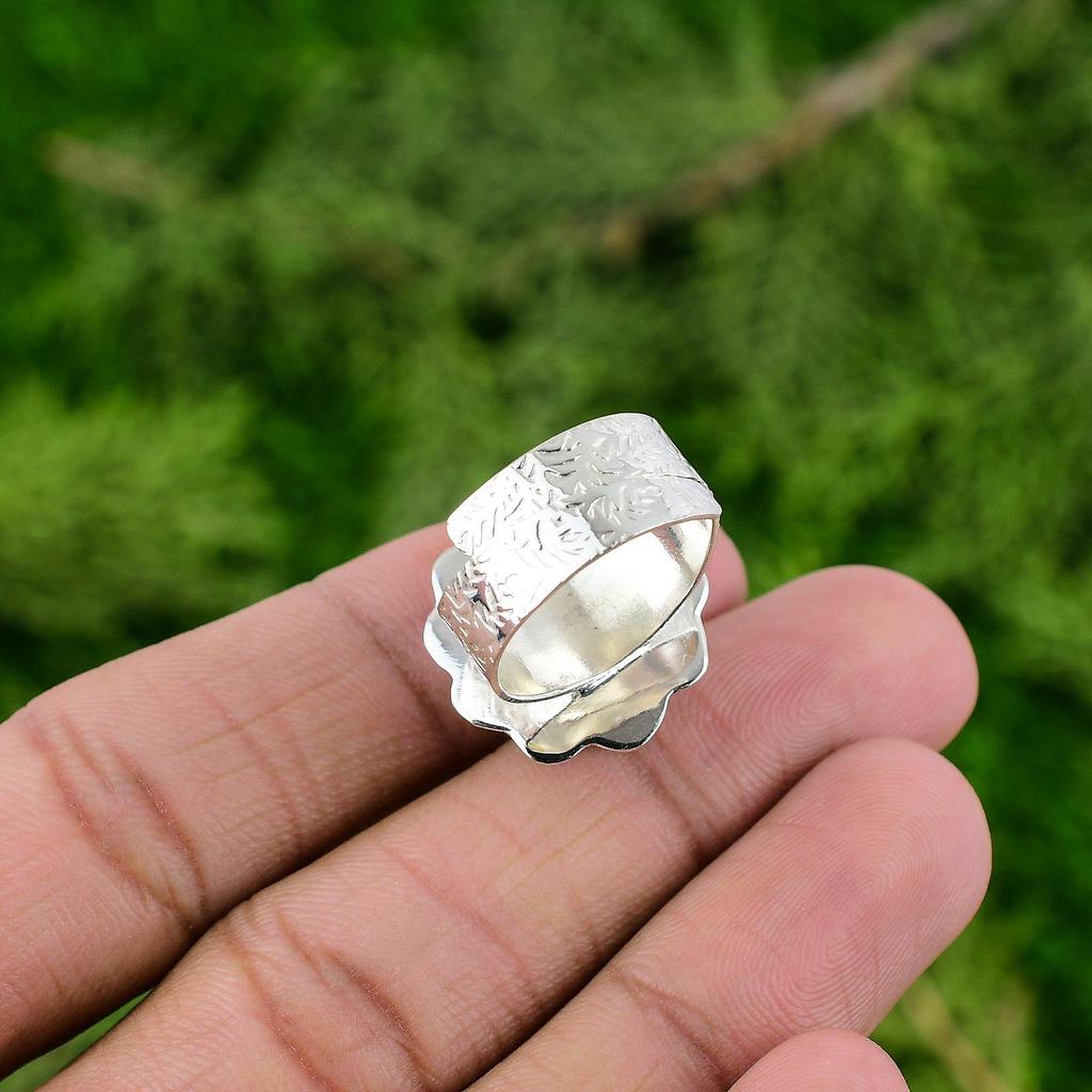 925 Sterling Silver Labradorite Gemstone Promise Wedding Handmade Daughter Ring