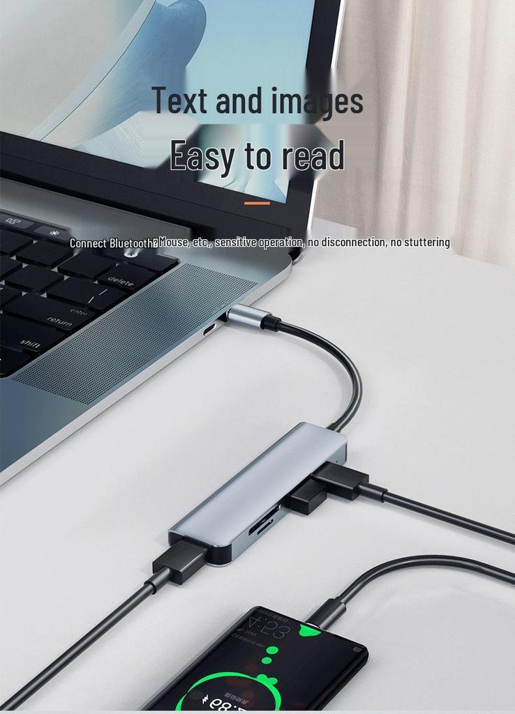 Универсальная док-станция 5-в-1 USB 3.0 с кардридером и расширителем интерфейсов для ноутбука
