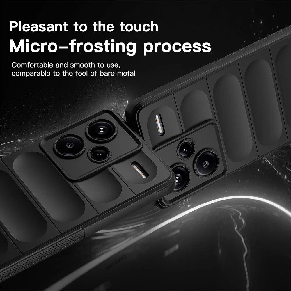 KEYSION Противоударный чехол для Redmi Note 13 Pro 5G 12 Pro + 5G, противоскользящий мягкий силиконовый чехол для телефона Xiaomi POCO X6 Pro X5 Pro 5G