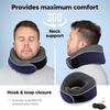 Travel Pillow,Neck Pillow Memory Foam 360 Degree Support Pillows,Travel Neck Pillow Comes,Ideal Accessory for Airplanes
