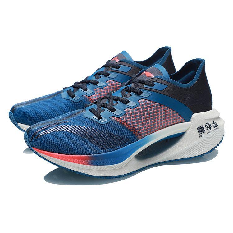 Li Ning Shadow Essential Кроссовки для бега Мужские Низкие Синий/Оранжевый ARHR121-4