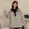 Women's Hoodie Autumn New Loose Student New Lazy Style Cardigan Hooded Long Sleeved Jacket