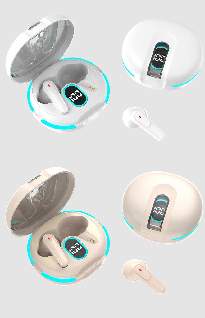 Беспроводные Bluetooth-наушники TWS для спорта с шумоподавлением, двойными микрофонами и сверхдолгим временем работы от аккумулятора.