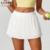 Стиль Женская теннисная юбка с высокой талией Speed Fake Two-piece Юбка, закрывающая бедра, Спортивная повседневная юбка Одежда для тенниса