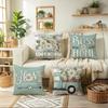 2025 Daisy Linen Printed Decorative Pillowcase for Home or Sofa