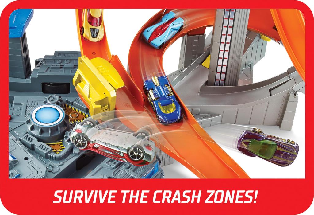 Hot Wheels Набор трасс Spin Storm CDL45 Моторизованный ускоритель 1 литая машинка Импорт из Японии Оригинальный Нераспечатанный