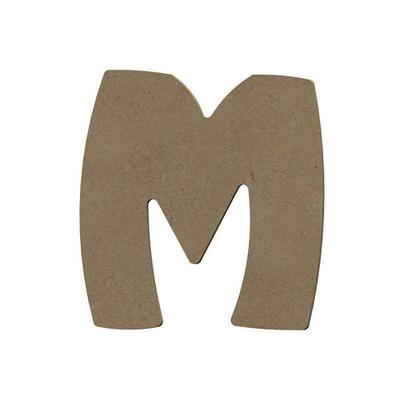 Деревянная буква M из МДФ для декора - 8 см