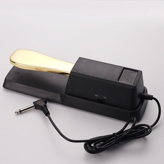 Электрическое пианино сустейн-педаль Нескользящий разъем 6,5 мм, универсальное электрическое цифровое пианино, металлическая педаль, аксессуары для музыкальных инструментов