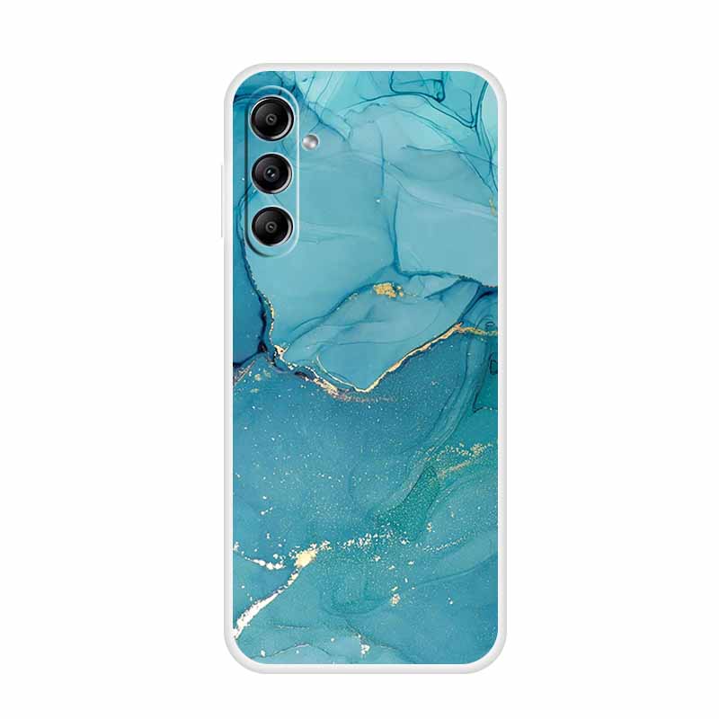 Для Samsung Galaxy A14 A34 A54 5G Мраморный Мягкий Чехол Силиконовый ТПУ Задняя Крышка Телефона Coque для Samsung A 54 34 14 4G Мультяшные Fundas