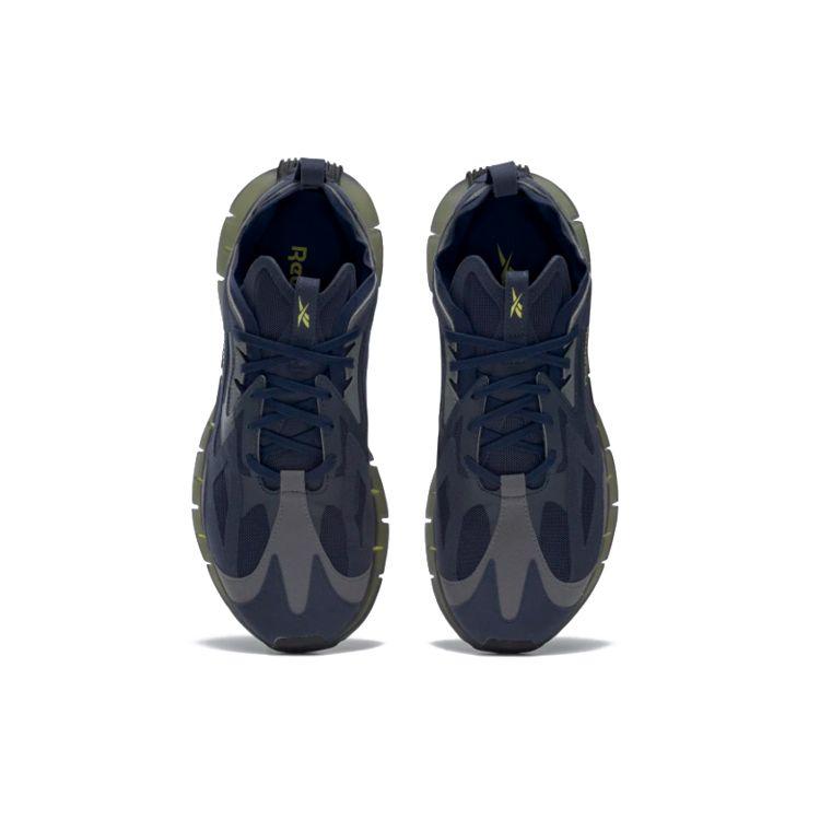 Reebok Дышащие амортизирующие кроссовки Zig Kinetica с низким верхом, унисекс, темно-синие FW6705