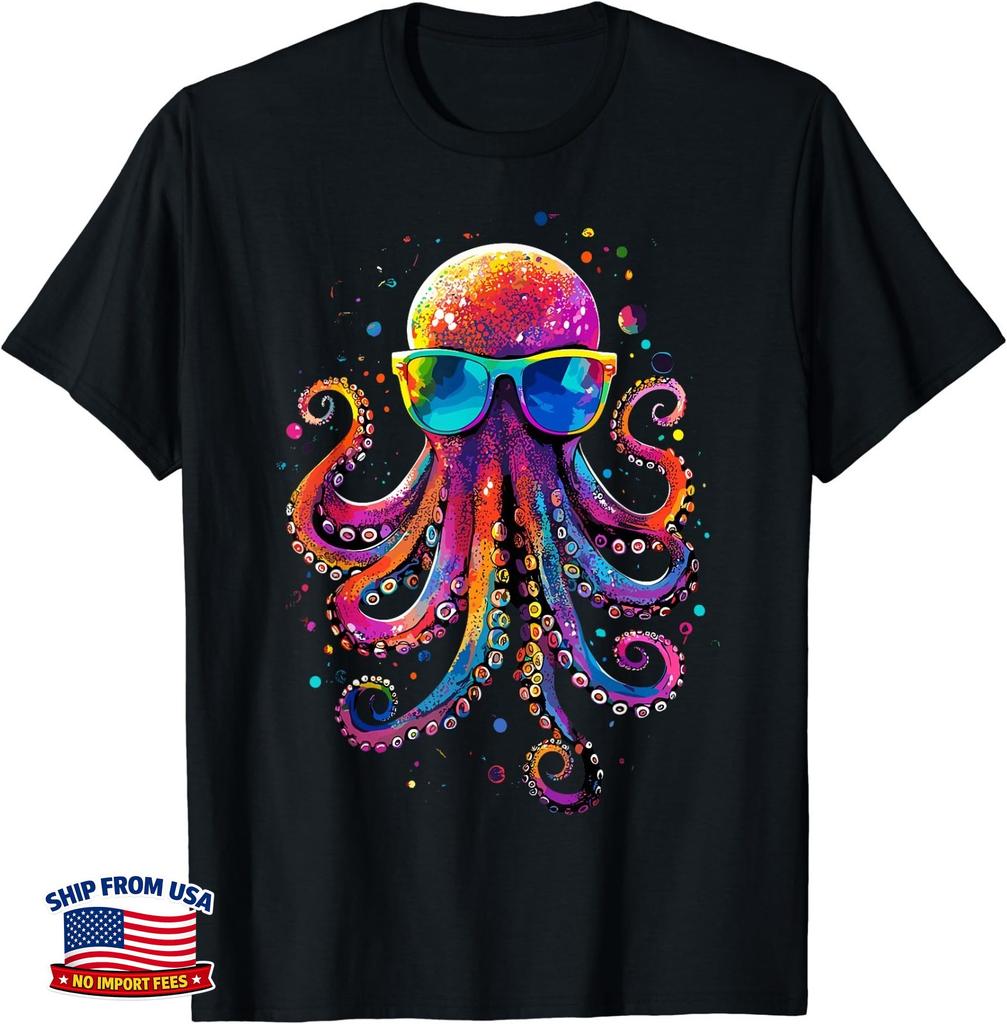 Octopus Octopoda Squid Sea Love Cute Octopus T-Shirt