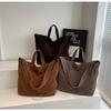 Large Capacity Shoulder Large Bag Women's New Autumn and Winter Fashion Suede Tote Bag Class Commuter Bag