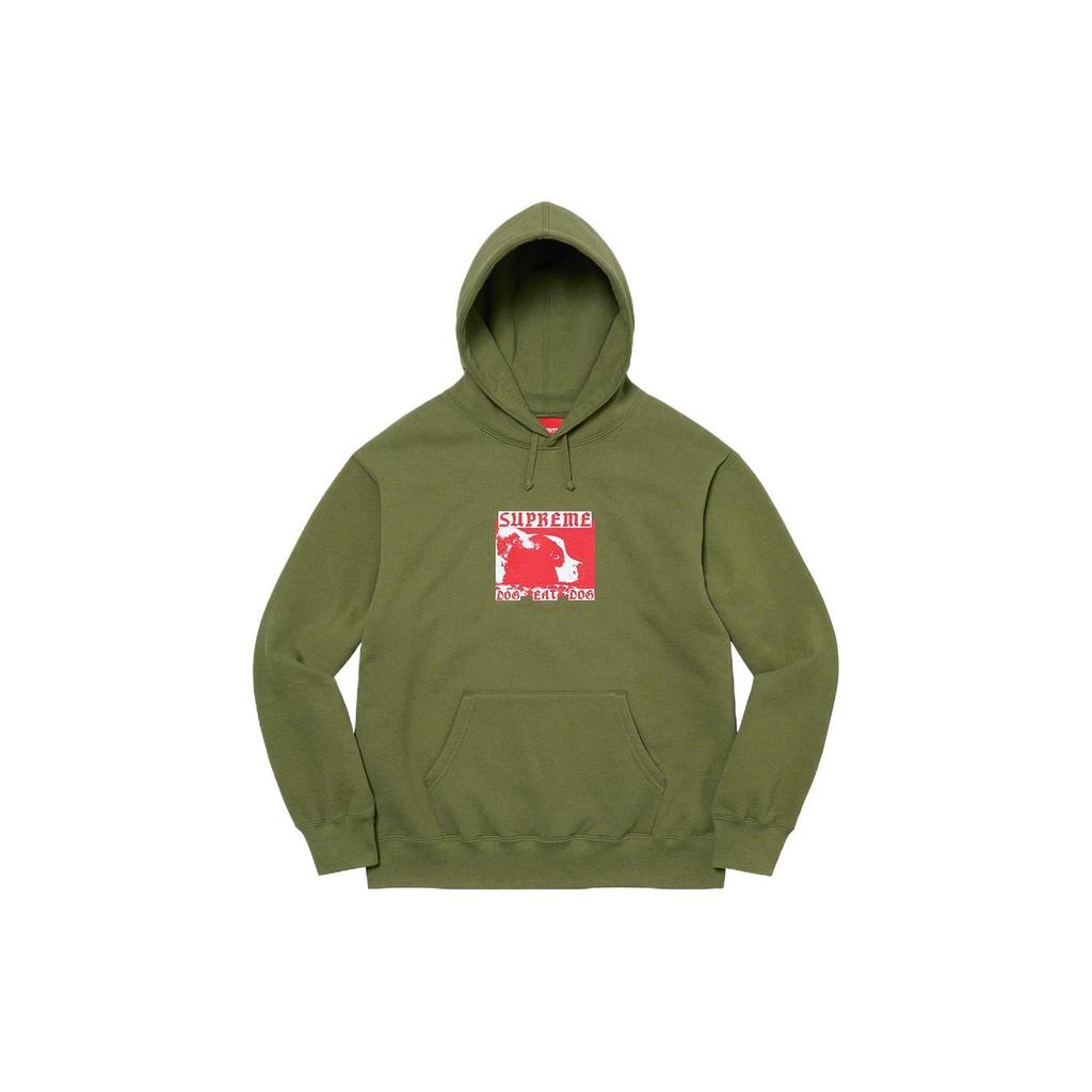 Supreme Dog Eat Dog Hooded Sweatshirt 'Purple Black White' Men's SUP-SS22-186