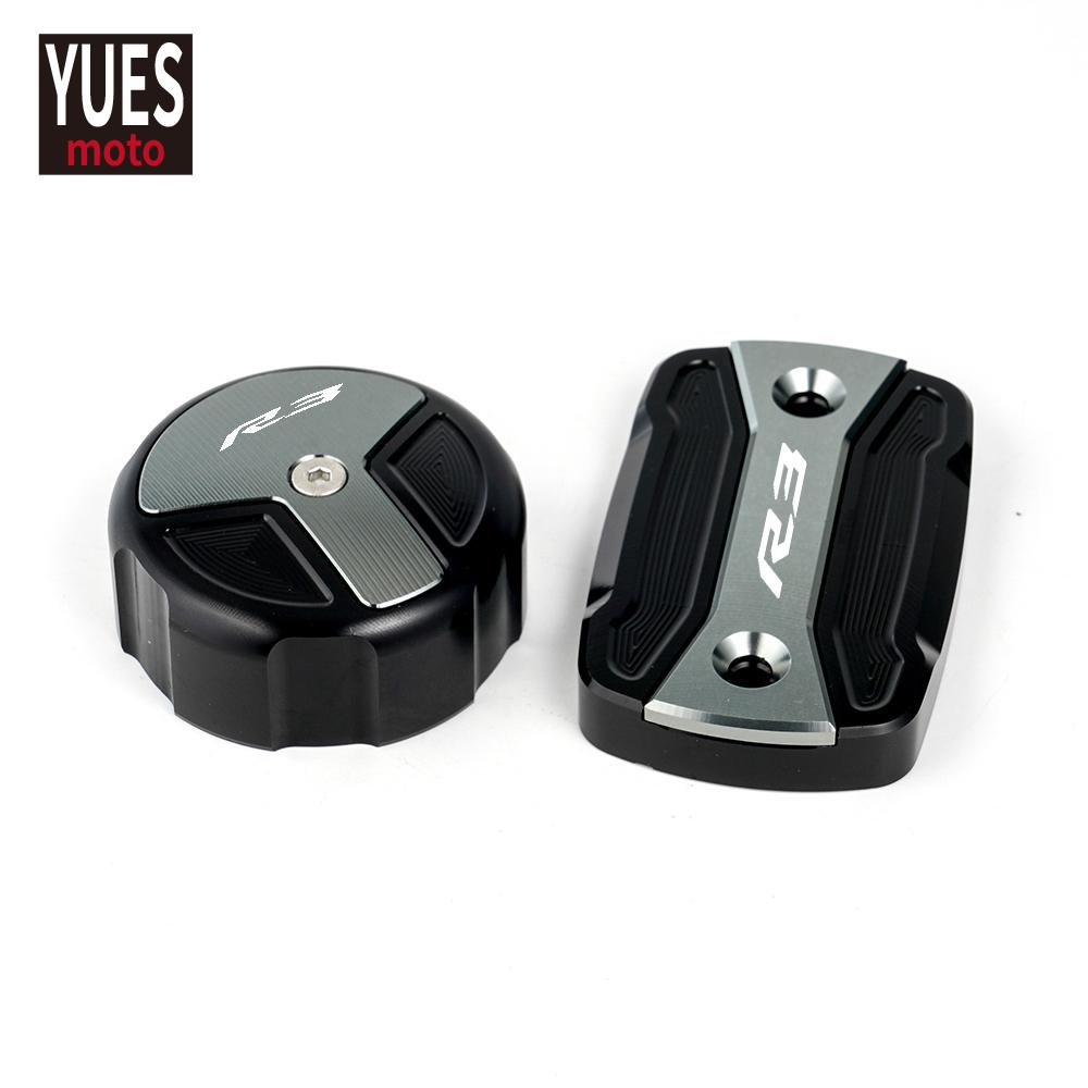 Motorcycle Accessories Flash Deals Front&Rear Brake Fluid Cylinder Master Reservoir Cover Cap Fits For YAMAHA YZF R3