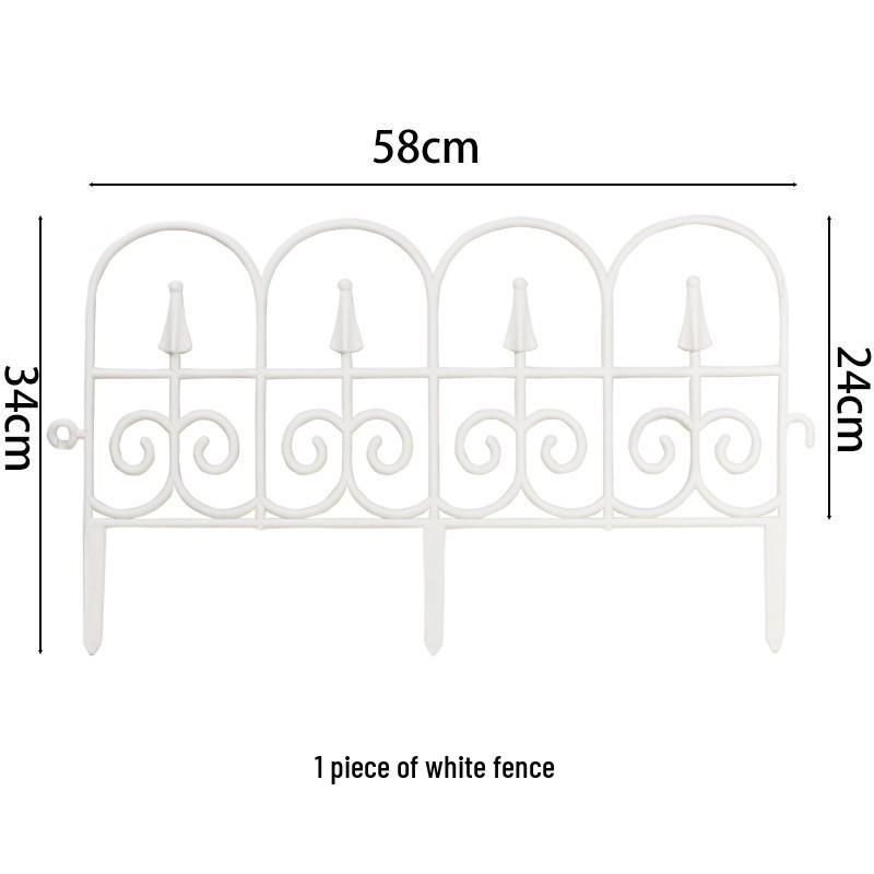 Thickened Plastic Imitation Brick Garden Fence for Courtyard and Vegetable Gardens