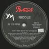 12inch Record NICOLE J MCCLOUD - Don't You Want My Love 12EXP05331 Portrait 1985 US Dance & Electronica Used