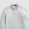 Polo Ralph Lauren Striped Trim Small Pony Embroidered Casual Long Sleeve Polo Shirt Men Tops Light-Gray MNPOKNI16821196-020