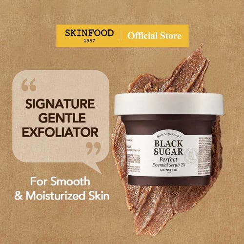 SKINFOOD Black Sugar Perfect Essential Scrub 2X (Face Scrub/Rinse Type)