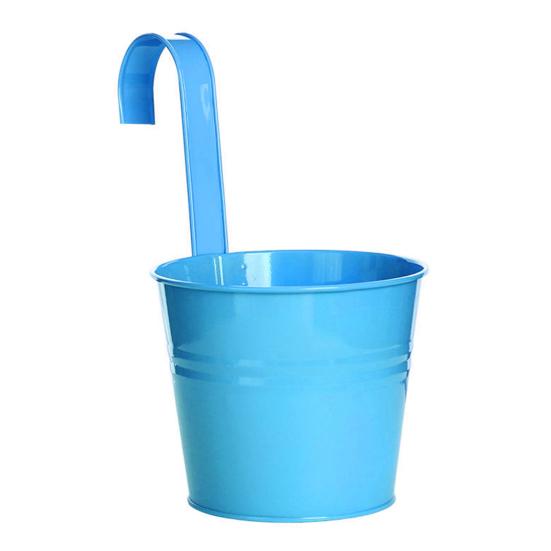 Изысканный железный подвесной цветочный горшок для украшения балкона