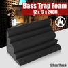 12Pcs/Pack 2x12x24cm Acoustic Bass Traps Foam Block Soundproof Foam Panel High Density Sound Absorption Studio Corner Foam
