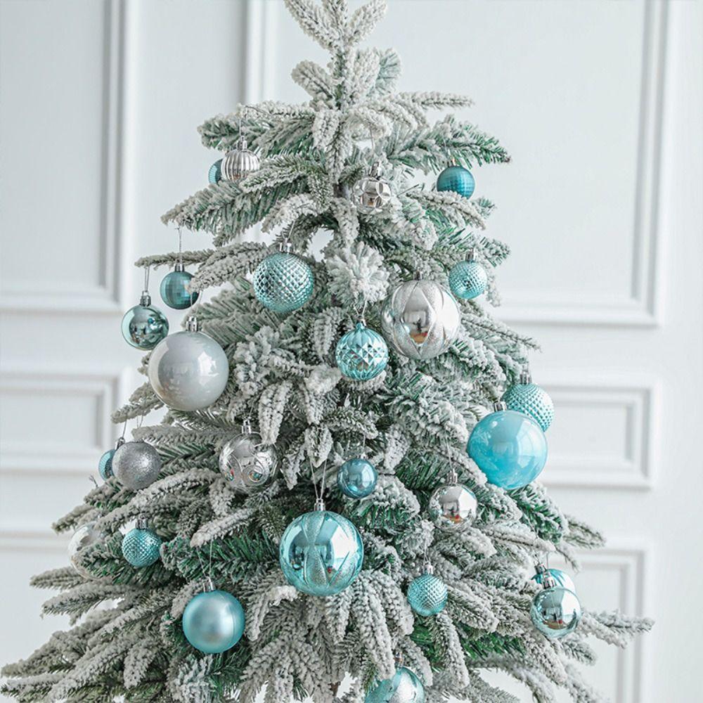 34pcs Delicate Christmas Ball Creative Hanging Ornament DIY Supplies Christmas Tree Pendant Party