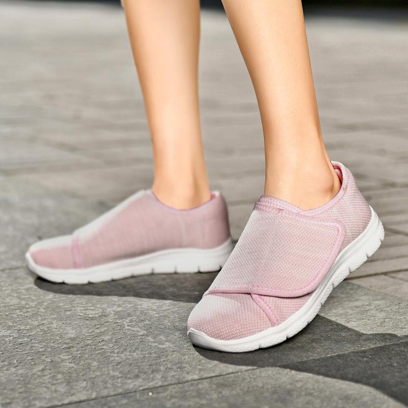 2025 New Spring and Summer Mesh Light and Breathable Velcro Women's Casual Shoes Light and Comfortable Women's Shoes