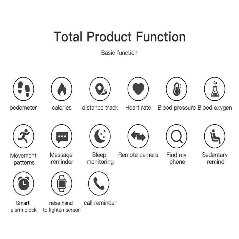 Мужчины Женщины Смарт-часы Водонепроницаемые Смарт-часы Спортивный Смарт-Браслет Монитор Сердечного ритма Артериального Давления Фитнес-Трекер Часы для Android/ios