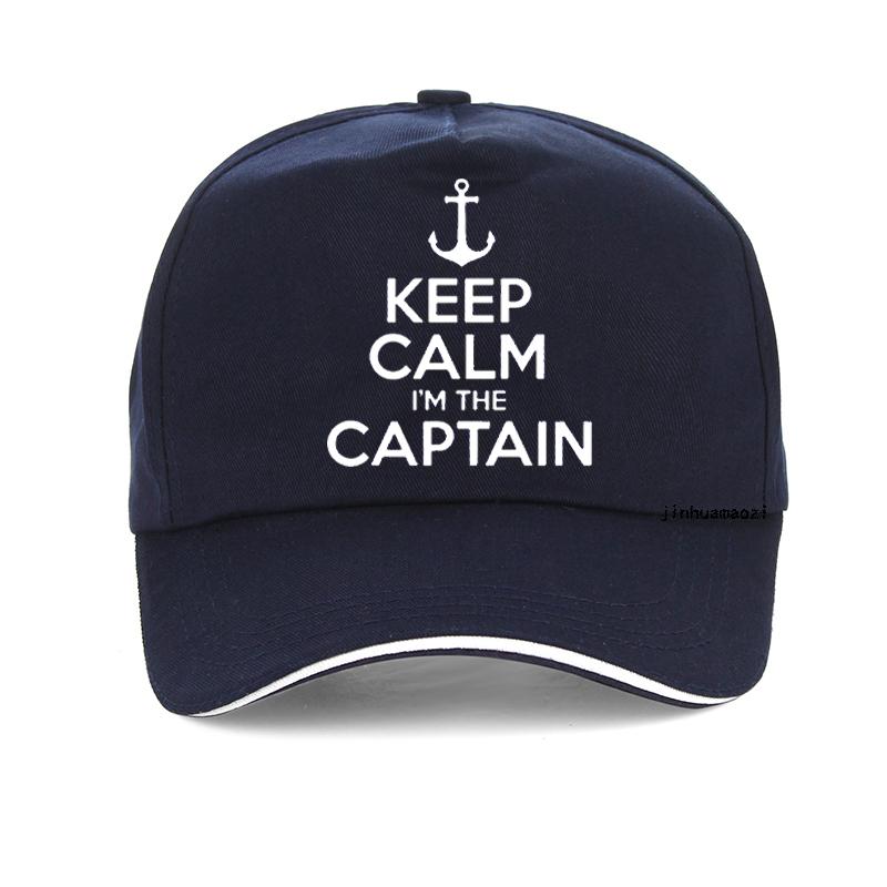 Keep Calm I'm The Captain Motor Boat Sailing Sea Funny Baseball Cap Summer Gifts Unisex Women Hat Adjustable Snapback Hats
