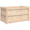 Vidaxl Donica Ogrodowa, 90X50X50 Cm, Lite Drewno Sosnowe