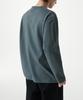 MUSINSA STANDARD Heavy Ponte Relaxed Crew Neck Long Sleeve T-Shirt [Peacock Blue]