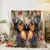 Electric Butterfly Dance Blanket Flannel Blanket Throw Blanket Sofa Cover Blanket Soft Premium Blanket Picnic Blanket Tv Blanket Gifts