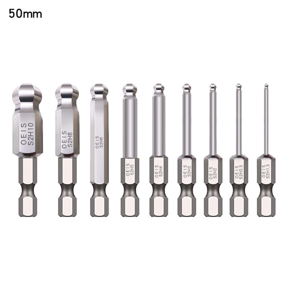 Шаровой наконечник из легированной стали с шестигранной головкой легко всасывает винты