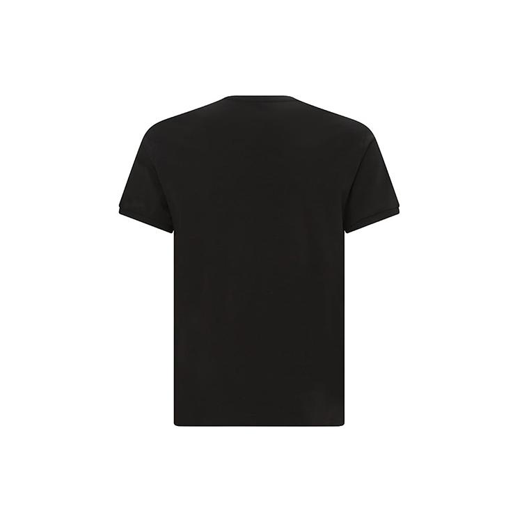 EMPORIO ARMANI T Shirts Men's Black Crew Neck Moderate Straight Fit 111890-3R717-00020