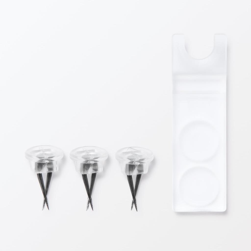 MUJI Acrylic W44 X D6 X NDG22A3A Wall-mounted Display, L-shaped, Approx. H2.5/5cm