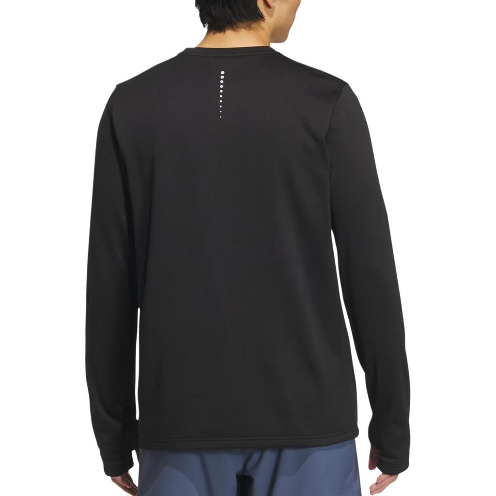 Adidas Running T Shirts Unisex Black/Dark Silver Gray Moderate KS3538