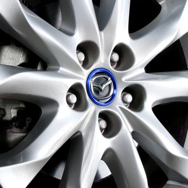 4 шт./лот, наклейка на крышку ступицы колеса для Mazda 6 Atenza CX-4 CX-5 Mazda 3 Axela, аксессуары для ремонта автомобиля, Стайлинг