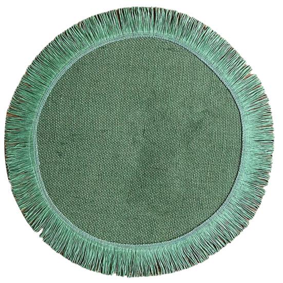 Коврик для обеденного стола с практичной отделкой кисточками, многоцветный коврик для столовых приборов, универсальный защитный коврик для стола, коврик для макраме, коврик для обеденного стола, реквизит для фотографий