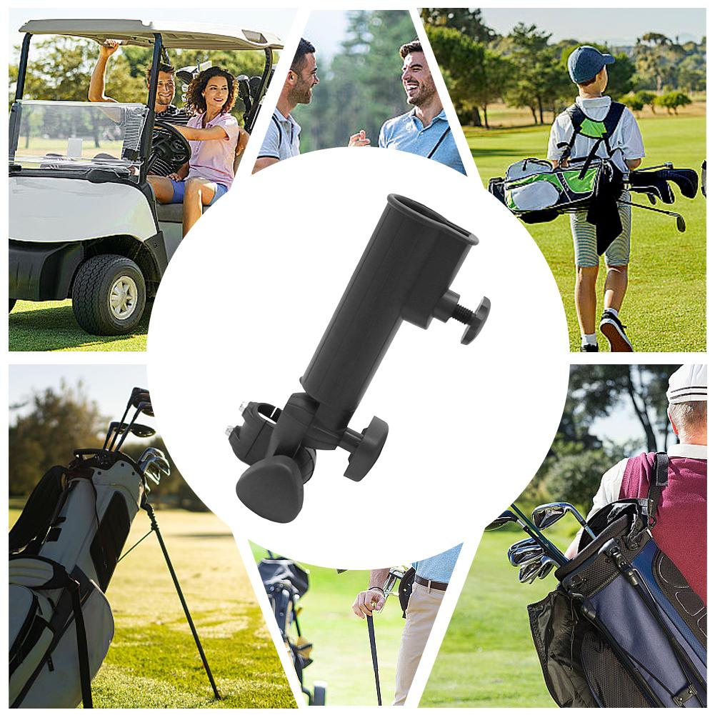 Umbrella Storage Stand Multifunction Trolley Umbrella Rack Adjustable Angle Trolley Umbrella Holder for Golf Cart Wheelchair