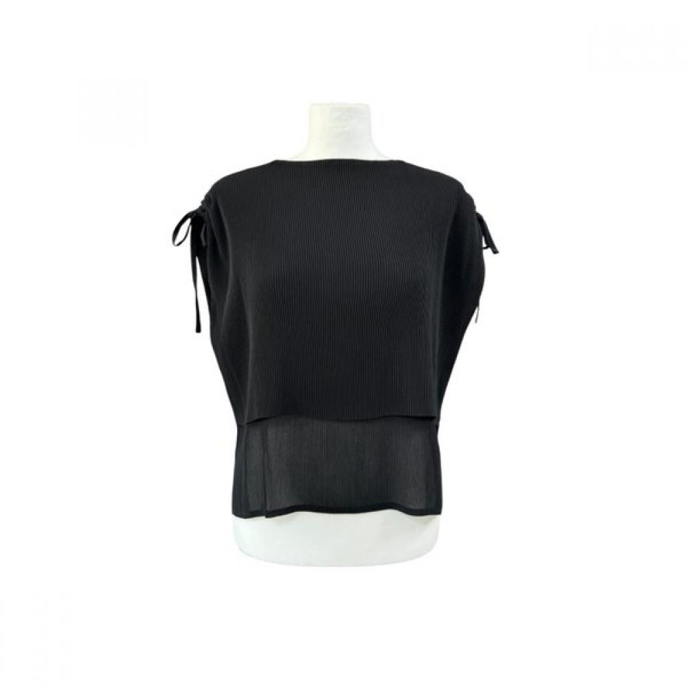 Spicio Women Double Layered Short Sleeve Strap Blouse 461 112