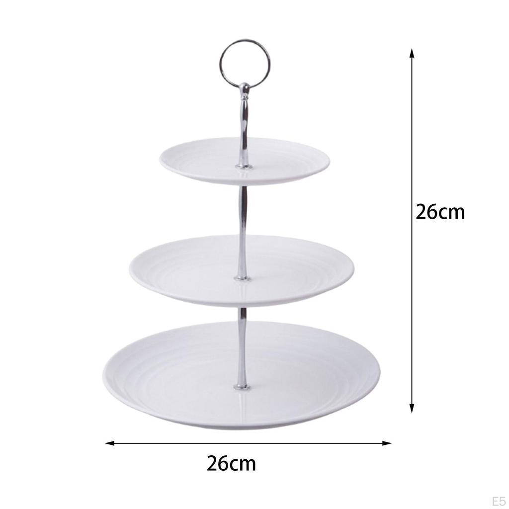 3-х ярусная подставка для десерта, подставка для выпечки, поднос для подачи фруктовых закусок, поднос для печенья для вечеринки