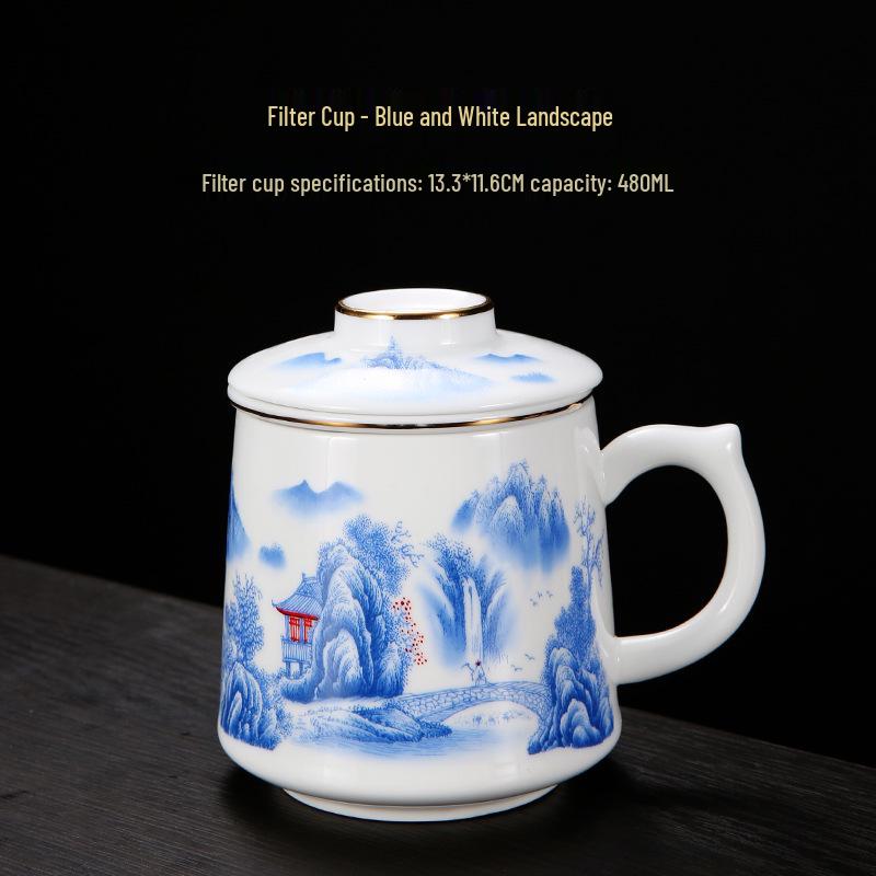 Красный керамический набор чайных чашек с логотипом для памятных корпоративных подарков