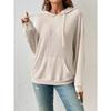 Women's Top Shirt Fall/Winter Long-Sleeve Shirt Knit Pullover Hoodie Pocket Sweatshirt