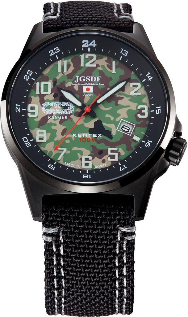 Watch JSDF Camouflage Model Ground Force Model Black [KENTEX] Self-Defense S715M-08